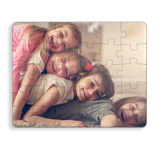 Kids Personalized Puzzle - Custom Family Photo & Text - 30 Pieces - Photo Jigsaw Gift For Kids - Memory Keepsake - Jollimate