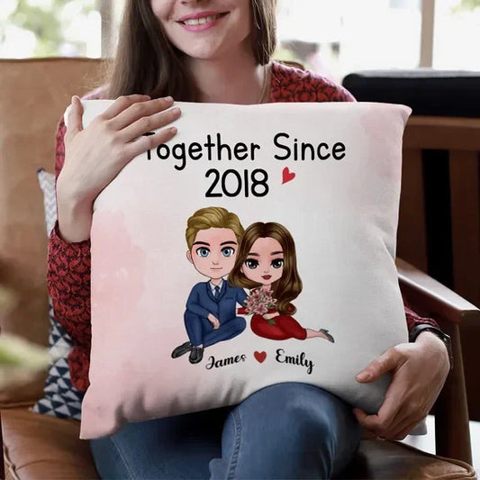 Couple Pillow - Together Since ... (11331) - Personalized Pillow