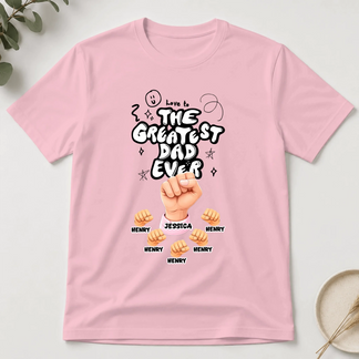Personalized Mom T-Shirt Best Mom Grandma Ever Fist Bump - Custom Mother's Day Gift