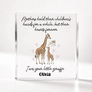 Mom Personalized Acrylic Plaque - Custom Name & Animal - Mother's Day Gift For Her - Jollimate