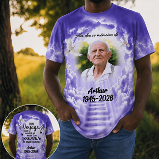 Personalized Memorial T-Shirt - Custom Photo And Name - Your Wings Were Ready - Gift For Loss Of Loved One - Jollimate
