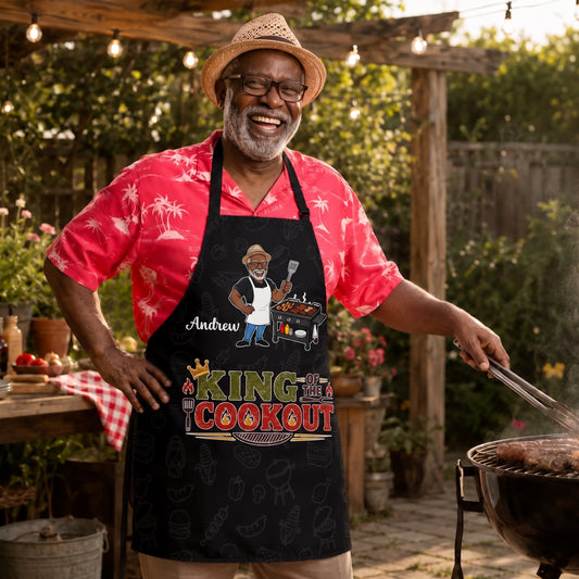 Dad Personalized Apron - Custom Funny Photo Face - BBQ Father's Day Gift, Gift For Grill Lovers - Grill Father On Duty - Jollimate