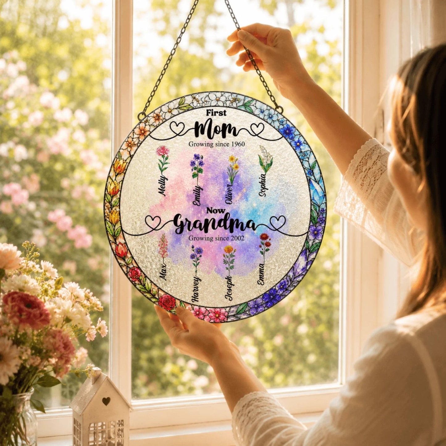 Suncatcher on windowsill
