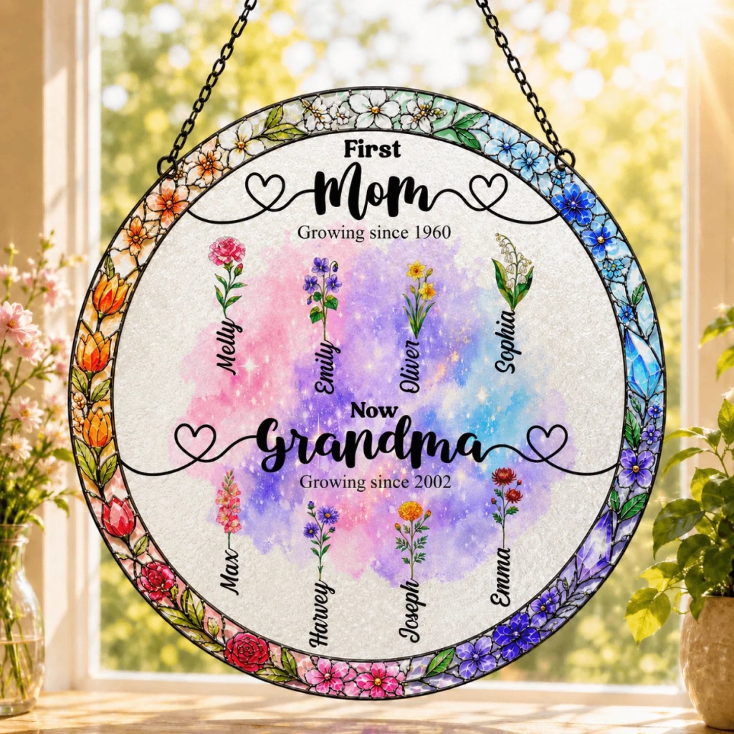 Window suncatcher closeup