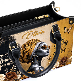 Spacious black tote bag with personalized text floral butterfly art and secure internal zipper pocket