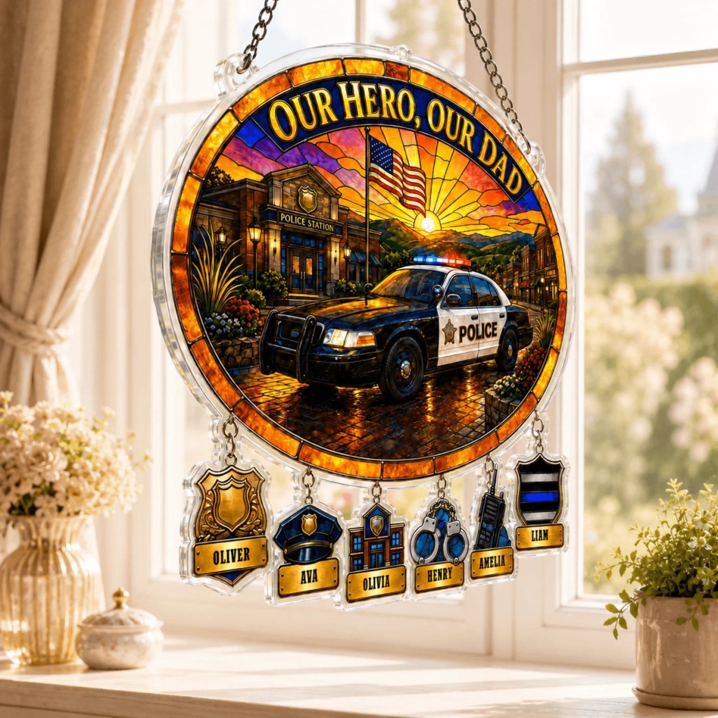 Suncatcher size comparison chart – 6, 8, 10, 12 inch