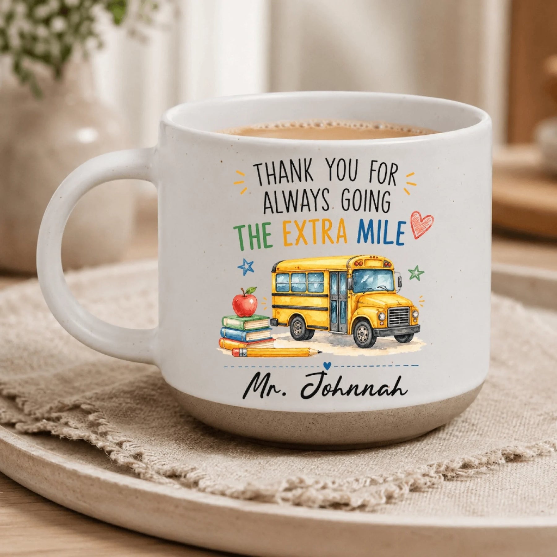 School bus driver appreciation mug as a thoughtful end-of-year gift